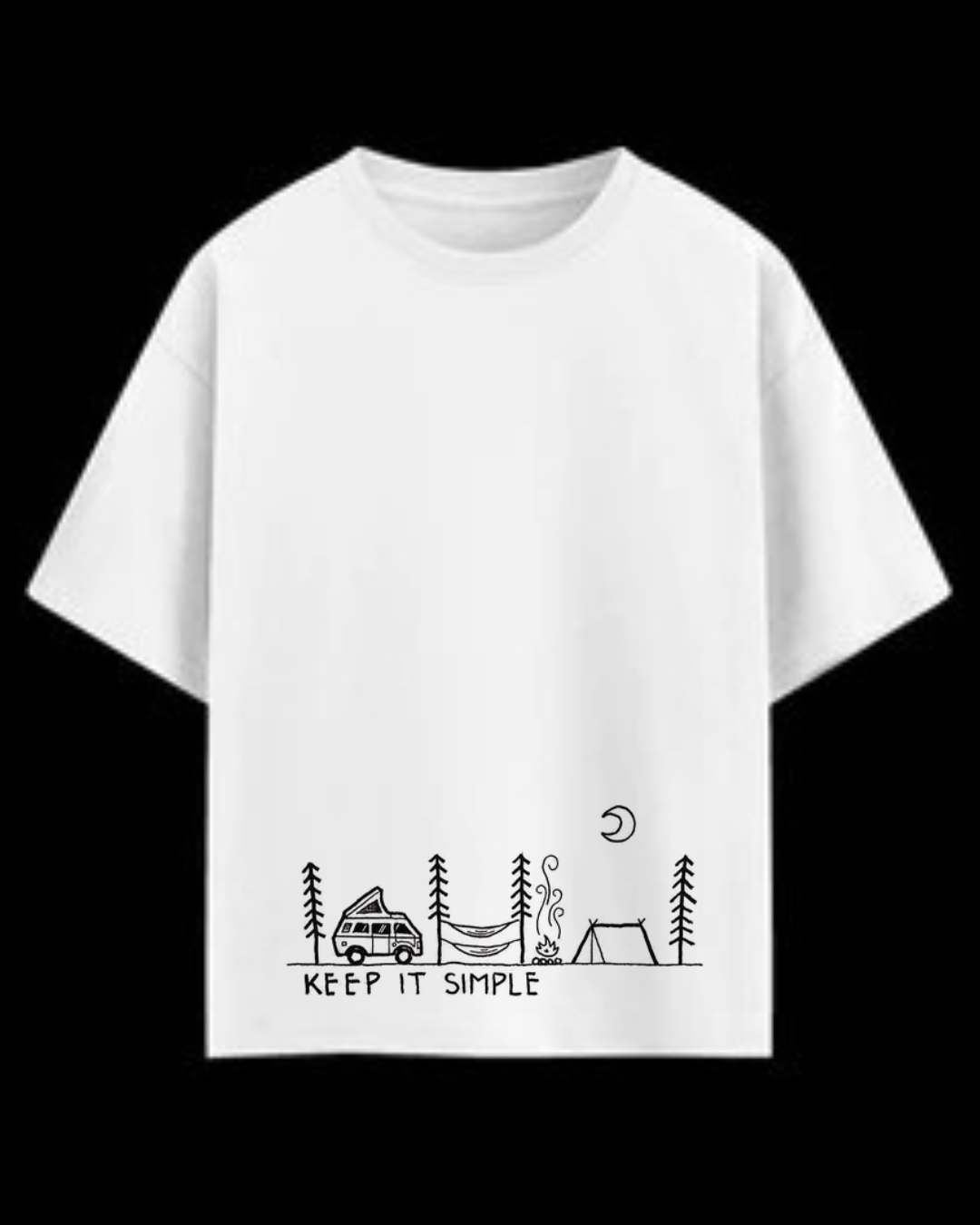 Minimalist Camping “Keep It Simple” Short Sleeve T-Shirt